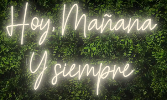 Neón para Bodas y Eventos "Hoy, Mañana Y siempre"